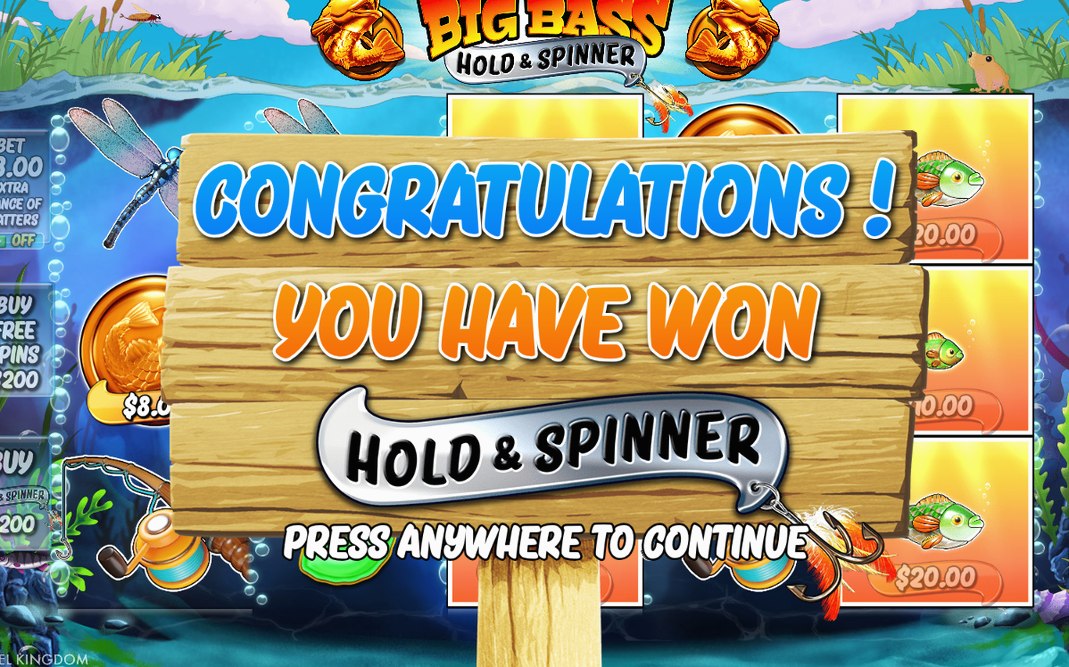Free Spins round with Fisherman Wild on the reels